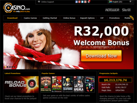 Casino.com Screenshot of Website