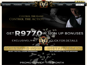 Da Vincis Gold Screenshot of SA Website