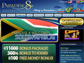 Paradise 8 Casino Screenshot