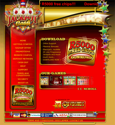 Jackpot Cash Casino Screenshot