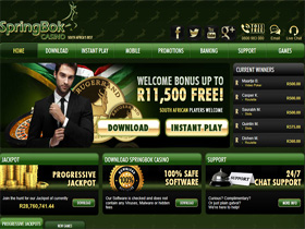 Screenshot of Springbok Casino